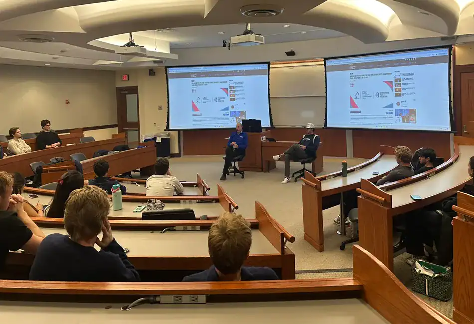 BILL ULLMAN ADDRESSES GEORGETOWN SPORTS MANAGEMENT SOCIETY